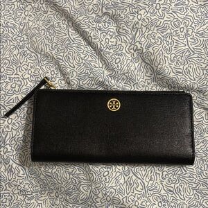 Tory Burch Black and Gold Wallet